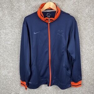 Nike University Of Virginia Cavaliers Track Jacket Men's‎ XL Navy Blue Full Zip